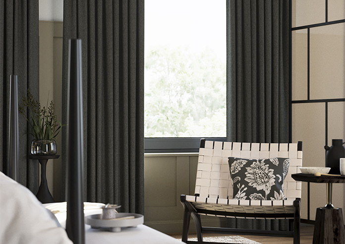 Harris, Black Ink - Made to Measure Curtains - Image 5